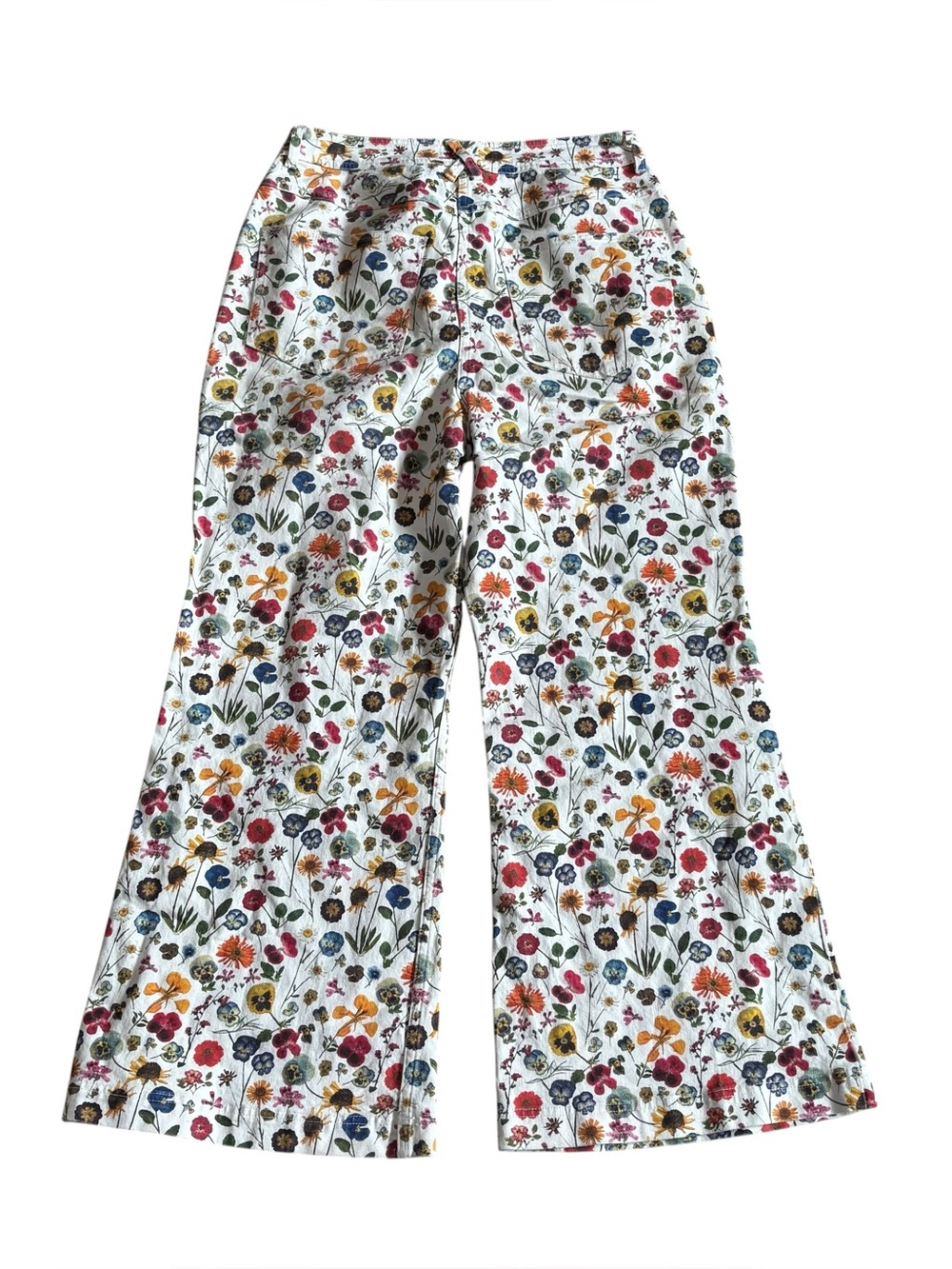 Rachel Antonoff Mike HR Wide Leg Pant Women’s Size 12 In Pressed Flowers - Picture 8 of 9